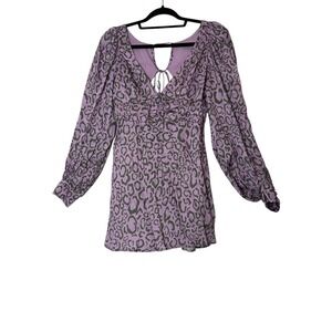 For Love&Lemons Dress Women's Small Mini Balloon/Long Sleeve Empire‎ Waist New